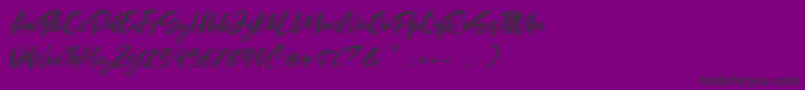 Mother Day-Schriftart – Schwarze Schriften auf violettem Hintergrund