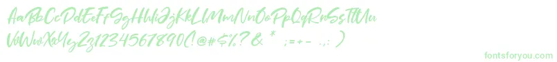 Mother Day-Schriftart – Grüne Schriften auf weißem Hintergrund