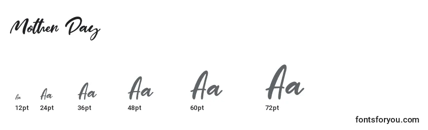 Mother Day Font Sizes