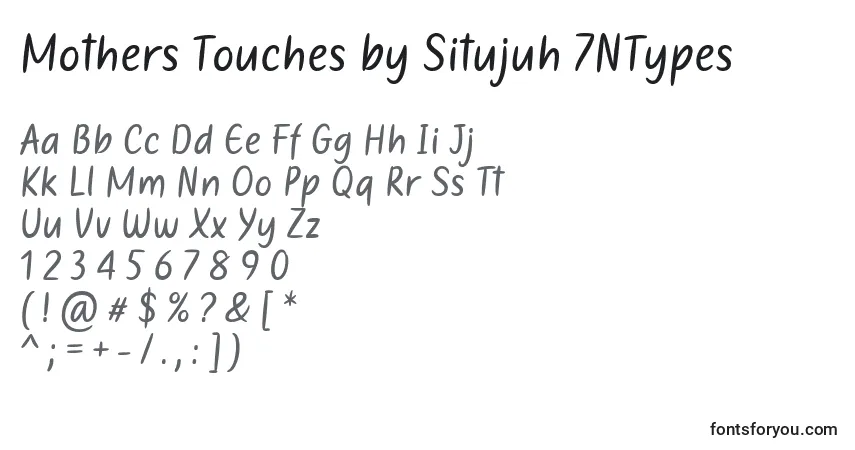 Шрифт Mothers Touches by Situjuh 7NTypes – алфавит, цифры, специальные символы