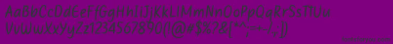 Czcionka Mothers Touches by Situjuh 7NTypes – czarne czcionki na fioletowym tle