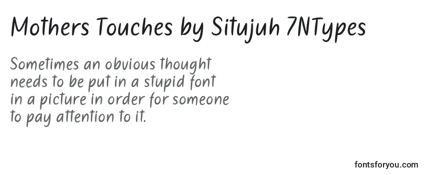 Review of the Mothers Touches by Situjuh 7NTypes Font