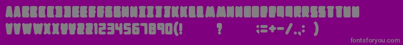 Weitere Informationen zur Mothership-Schriftart Mothership-Schriftart – Graue Schriften auf violettem Hintergrund