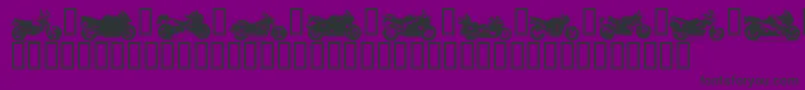 MOTOB    Font – Black Fonts on Purple Background