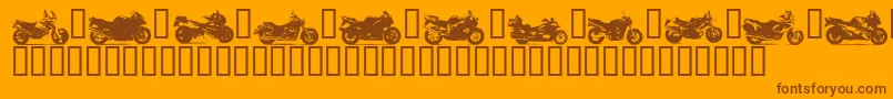 Lisätietoja MOTOB -fontista MOTOB -fontti – ruskeat fontit oranssilla taustalla
