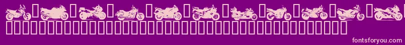 En savoir plus sur la police MOTOB Police MOTOB – polices roses sur fond violet