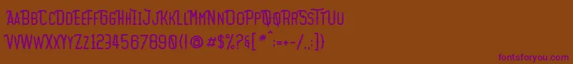 Шрифт Motopica – фиолетовые шрифты на коричневом фоне