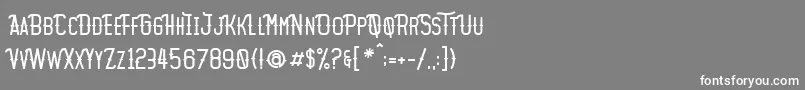 フォントMotopica – 灰色の背景に白い文字