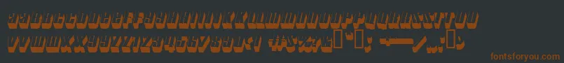 motorcade Font – Brown Fonts on Black Background