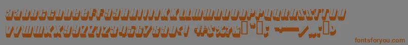 motorcade Font – Brown Fonts on Gray Background