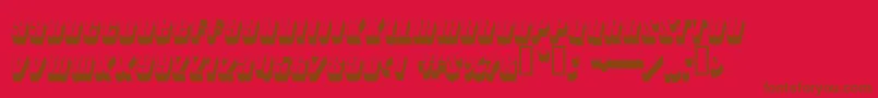 motorcade Font – Brown Fonts on Red Background