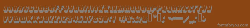 motorcade Font – Gray Fonts on Brown Background