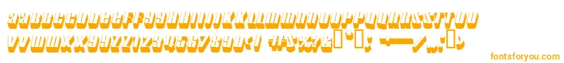 motorcade Font – Orange Fonts on White Background