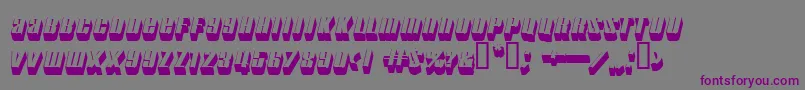motorcade Font – Purple Fonts on Gray Background