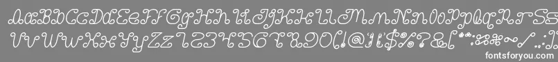 フォントMotorcycle Bold Italic – 灰色の背景に白い文字