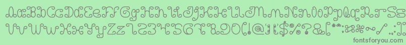 Motorcycle Bold-Schriftart – Graue Schriften auf grünem Hintergrund