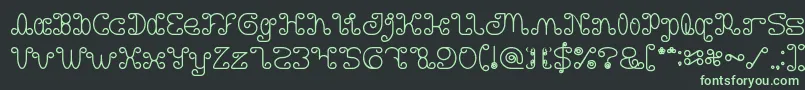 Motorcycle Bold Font – Green Fonts on Black Background