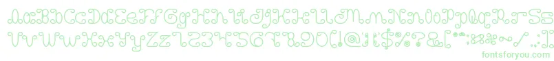 Motorcycle Bold Font – Green Fonts on White Background