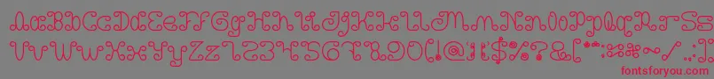 Motorcycle Bold Font – Red Fonts on Gray Background