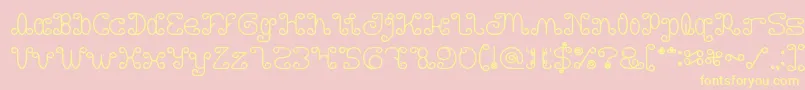 Шрифт Motorcycle Bold – жёлтые шрифты на розовом фоне