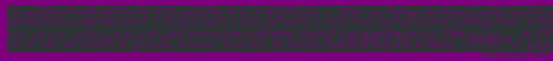 Motorcycle Hollow Inverse Font – Black Fonts on Purple Background