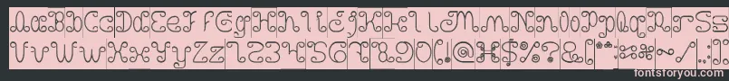 Motorcycle Hollow Inverse Font – Pink Fonts on Black Background
