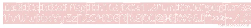 Шрифт Motorcycle Hollow Inverse – розовые шрифты