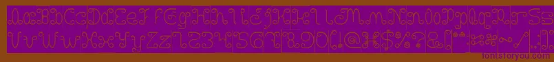 Lisätietoja Motorcycle Hollow Inverse-fontista Motorcycle Hollow Inverse-fontti – violetit fontit ruskealla taustalla