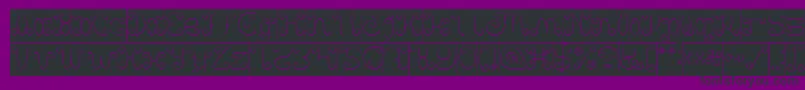 フォントMotorcycle Inverse – 紫の背景に黒い文字