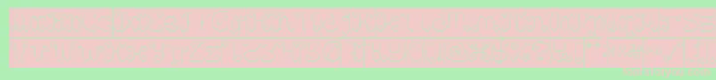 Motorcycle Inverse Font – Pink Fonts on Green Background