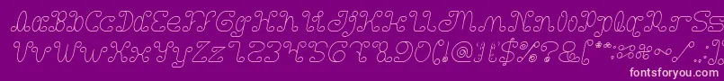 Motorcycle Italic Font – Pink Fonts on Purple Background