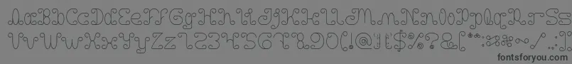 フォントMotorcycle – 黒い文字の灰色の背景