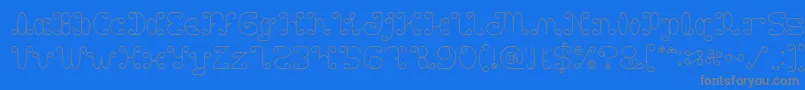 フォントMotorcycle – 青い背景に灰色の文字