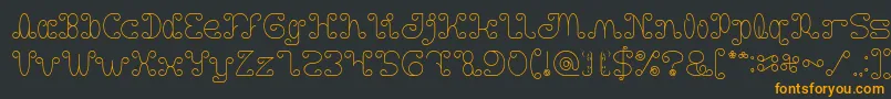 Motorcycle Font – Orange Fonts on Black Background