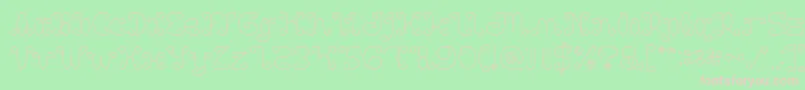 Motorcycle Font – Pink Fonts on Green Background