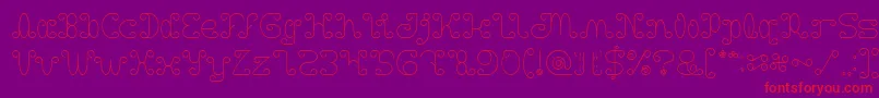 Motorcycle Font – Red Fonts on Purple Background