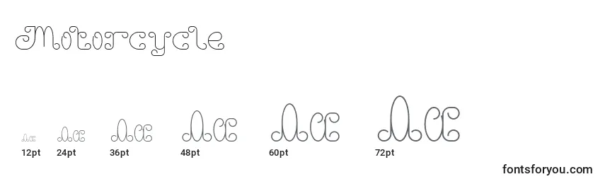 Motorcycle (134991) Font Sizes