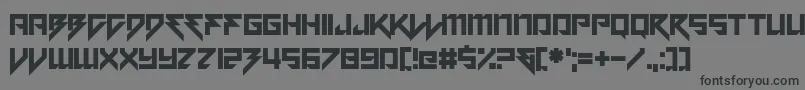 Motorstrike Font – Black Fonts on Gray Background