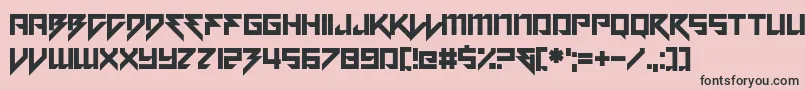 Motorstrike Font – Black Fonts on Pink Background