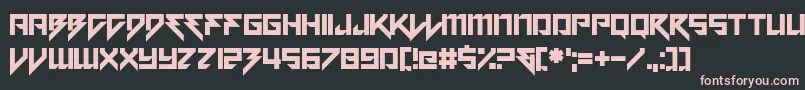 Motorstrike Font – Pink Fonts on Black Background