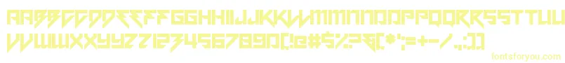 Шрифт Motorstrike – жёлтые шрифты