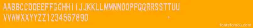 Więcej informacji o czcionce motorway Czcionka motorway – różowe czcionki na pomarańczowym tle