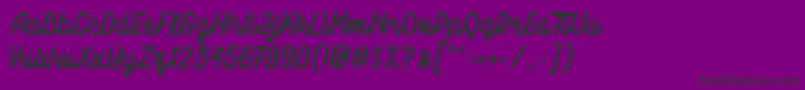 Motowerks Demo Font – Black Fonts on Purple Background