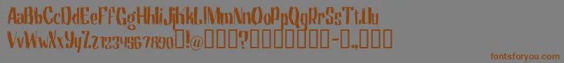 motrg    Font – Brown Fonts on Gray Background