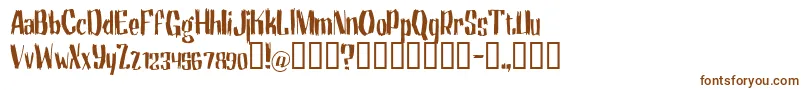 motrg    Font – Brown Fonts on White Background