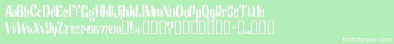 motrg    Font – White Fonts on Green Background