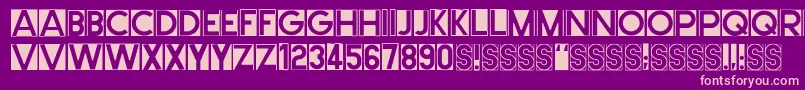 Cutmeout2 Font – Pink Fonts on Purple Background