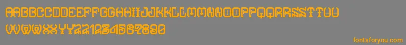 TypodikaRegular Font – Orange Fonts on Gray Background