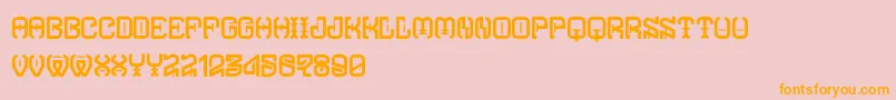 TypodikaRegular Font – Orange Fonts on Pink Background