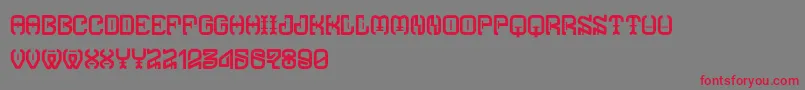 TypodikaRegular Font – Red Fonts on Gray Background